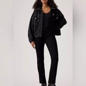 Levi’s WOMEN'S BLACK JEANS size 29 waist L 28 LIKE NEW 314 SHAPING STRAIGHT